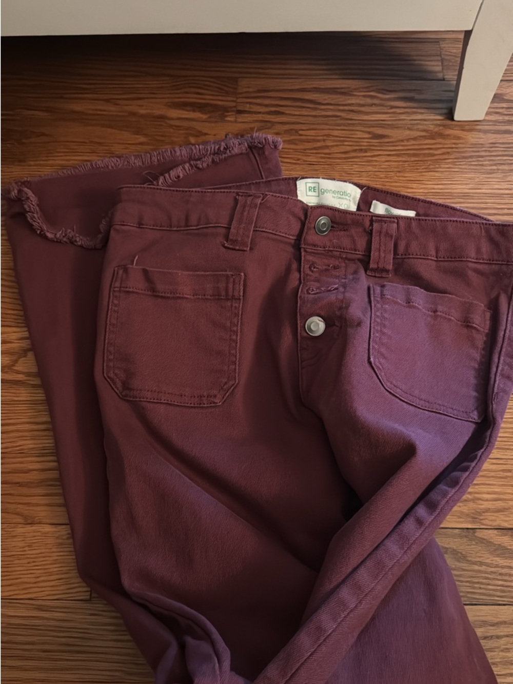Women's High-Rise Maroon Jeans